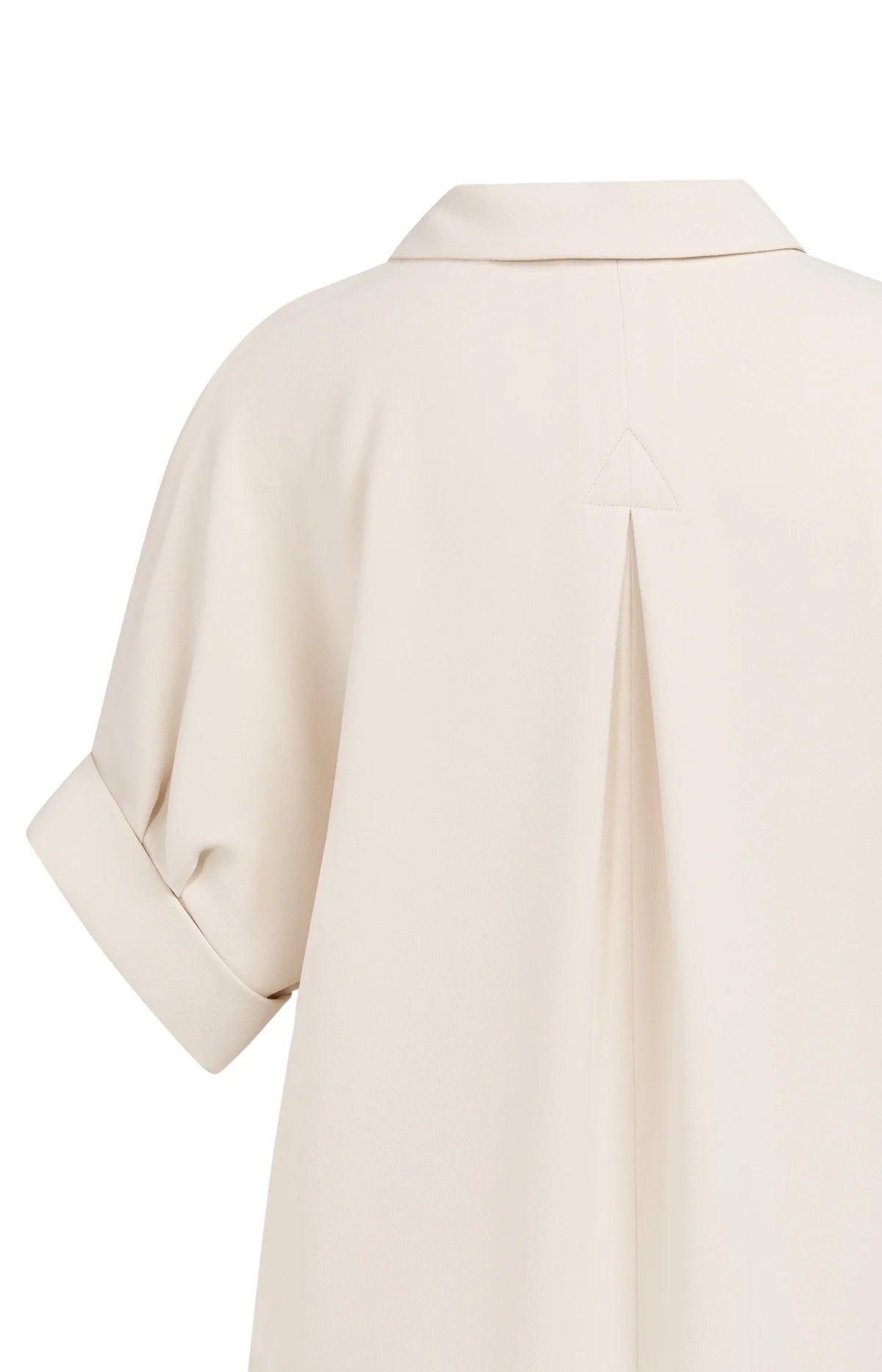 Robe à col en V avec manches plissées