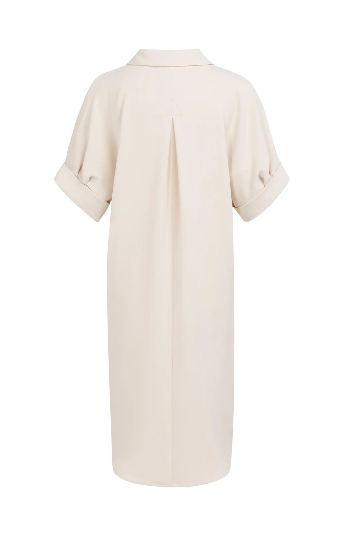 Robe à col en V avec manches plissées
