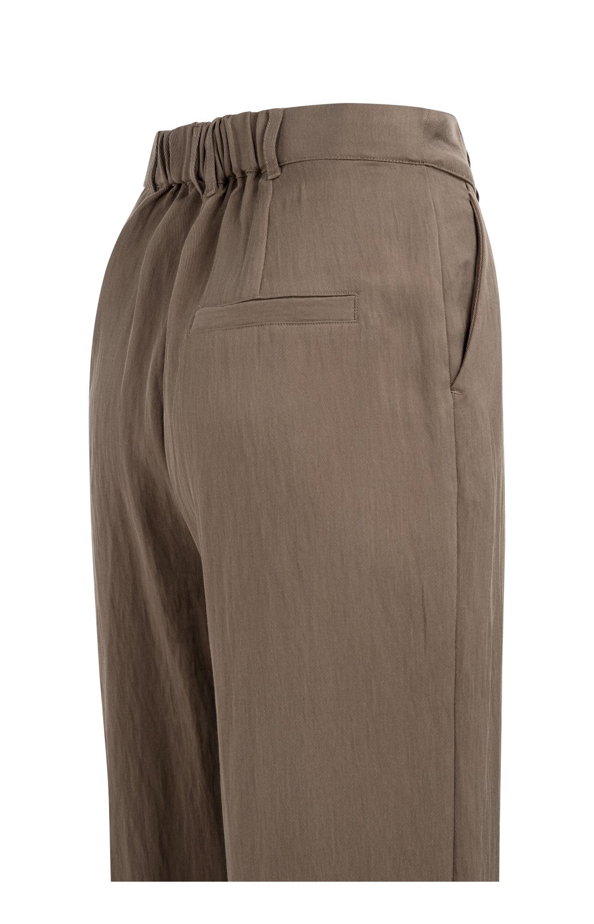 Pantalon jambes larges et plissés